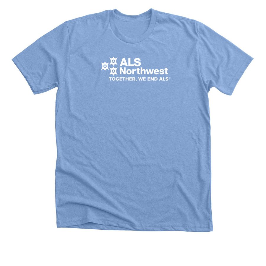 Together We End ALS, a Heather Carolina Blue Premium Unisex Tee