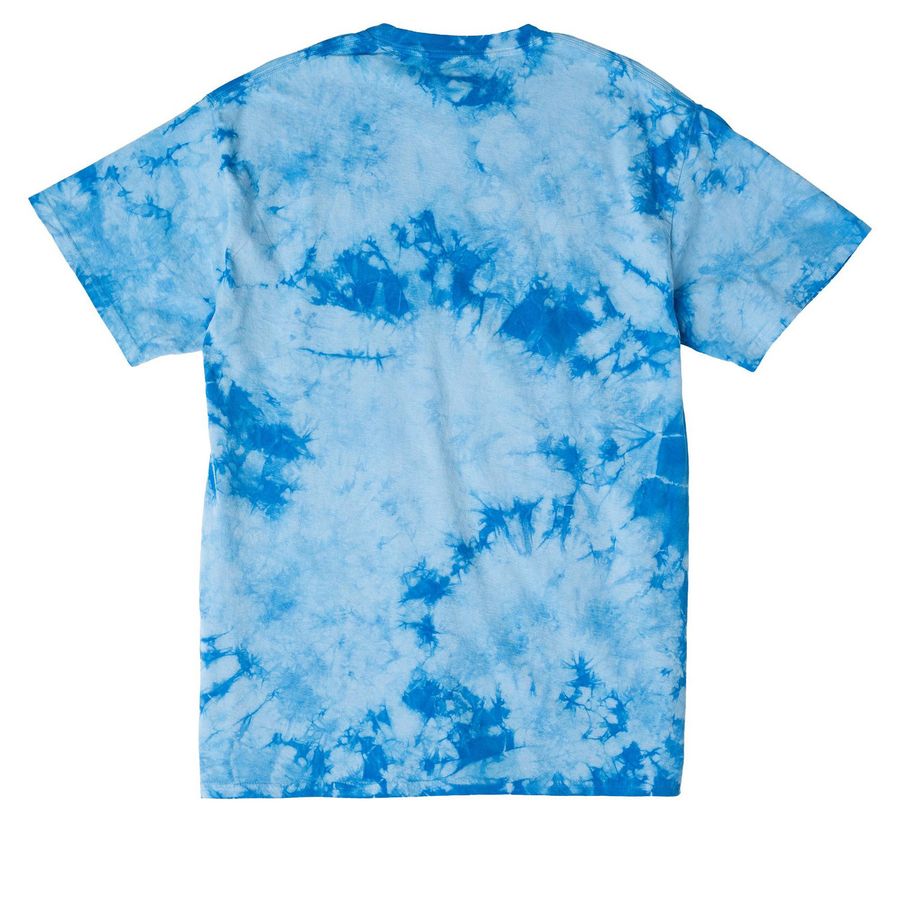 Happy Tailz Fire Sale, a Sky Blue Crystal Tie Dye Tee (back-view)
