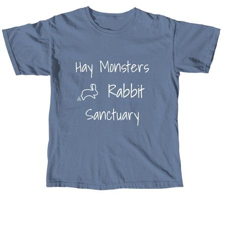 Support your local rabbit rescue!, a Blue Jean Comfort Colors Unisex Tee