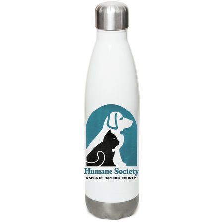 Stainless Steel Water Bottle, a White Stainless Steel Water Bottle