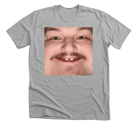 cara de Pete's Playpen, a Athletic Heather Premium Unisex Tee