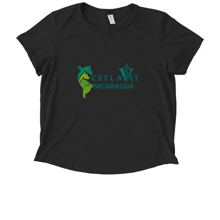 Nicaragua CetlaVet&nbsp;, a Deep Black Allmade Eco Triblend Women?s Scoop Neck Tee