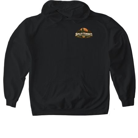 Split Timber Truck, a Black Gildan Softstyle Pullover Hoodie