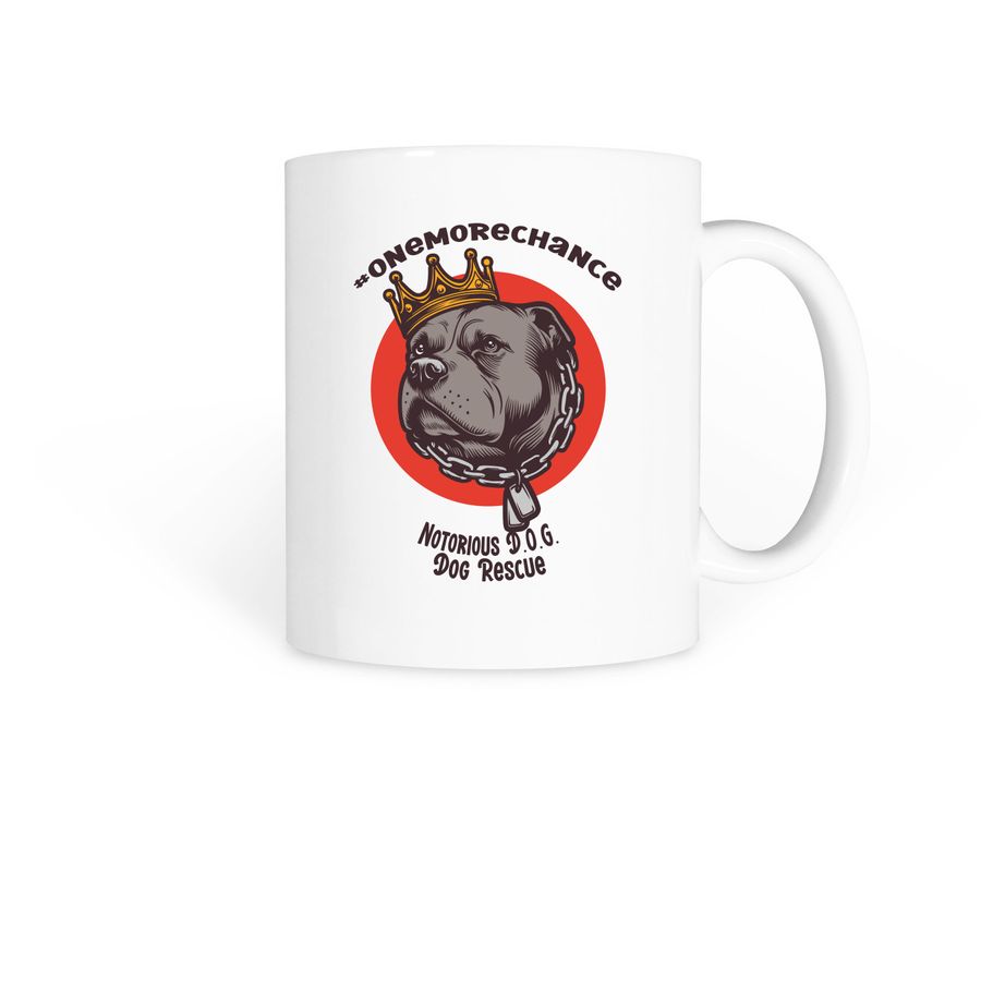 Notorious D.O.G. Dog Rescue -Ltd Mug, a White Coffee Mug