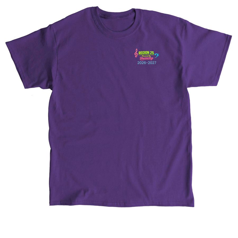 Powered By Harmony, a Purple Classic Unisex Tee