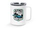 Travel Mug, a White Stainless Steel Travel Mug