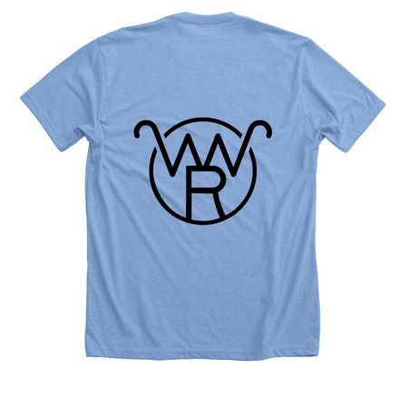 Groundwork, a Heather Carolina Blue Premium Unisex Tee (back-view)