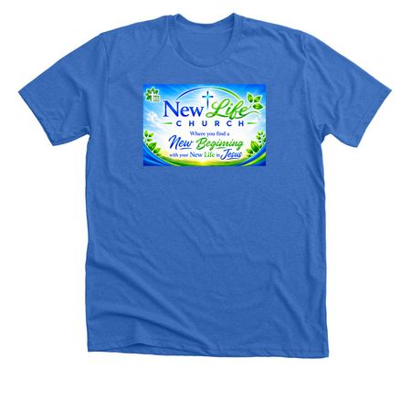 New Life&nbsp;, a Heather True Royal Premium Unisex Tee