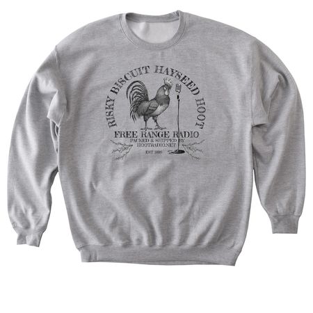 Hoot Crate Logo, a Sport Grey Softstyle Crewneck Sweatshirt