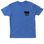 Community Cat Angels, a Vintage Royal Triblend Unisex Tee (back-view)