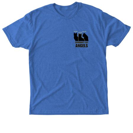 Community Cat Angels, a Vintage Royal Triblend Unisex Tee