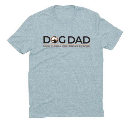 DOG DAD small light color shirts, a I Like You Blue Allmade Eco Triblend Unisex Tee