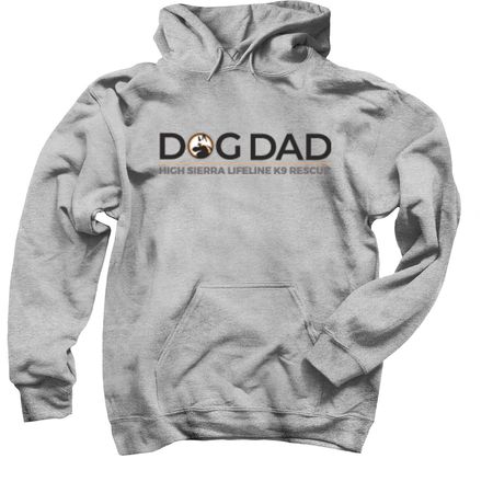 DOG DAD small light color shirts, a Sport Grey Pullover Hoodie