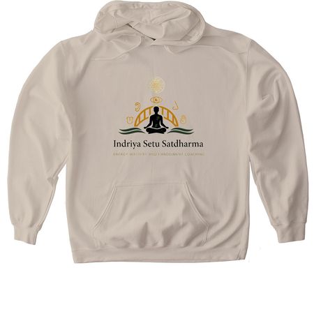 Indriya Setu Satdharma Launch Apparel, a Sand Gildan Softstyle Pullover Hoodie