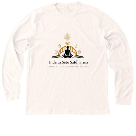 Indriya Setu Satdharma Launch Apparel, a Heather Natural Premium Long Sleeve Tee