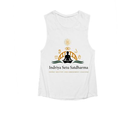 Indriya Setu Satdharma Launch Apparel, a White Women's Muscle Tank