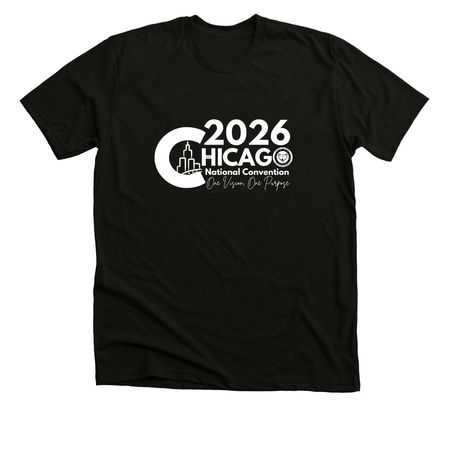2026 Chicago Black, a Solid Black Blend Premium Unisex Tee