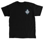Hooray, Hes kicked the ball, a Black Classic Unisex Tee (back-view)