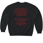 MHM Witness Wear, a Black Softstyle Crewneck Sweatshirt (back-view)