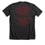 MHM Witness Wear, a Dark Grey Heather Premium Unisex Tee (back-view)