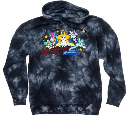 Wishmas 2026&nbsp;, a Black Tie Dyed Pullover Hoodie