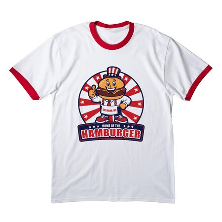 HOTH 2nd place winner!, a White/ Red Cotton Ringer Tee
