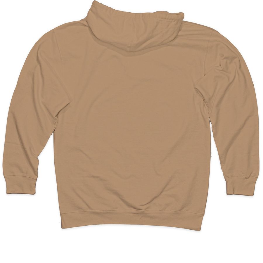 Butterfly in the Palm of My Hand, a Sandstone Midweight Pullover Hoodie (back-view)