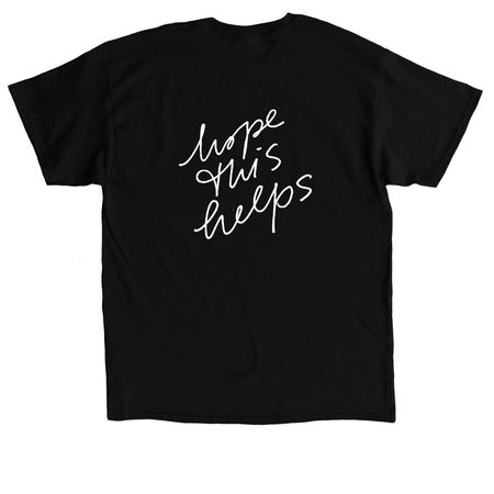 hth heart&nbsp;, a Black Classic Unisex Tee (back-view)