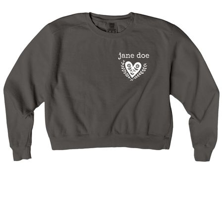 jane doe Long Sleeve, a Pepper Comfort Colors Women's Crewneck Sweatshirt