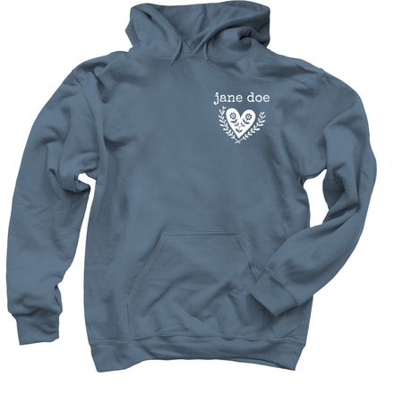 jane doe Long Sleeve, a Indigo Pullover Hoodie
