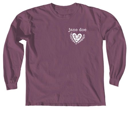 jane doe Long Sleeve, a Berry Comfort Colors Long Sleeve Tee