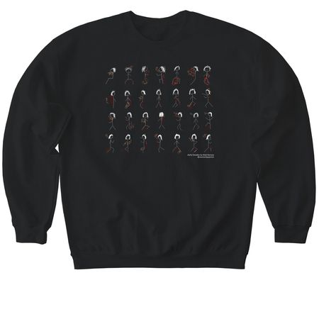 How I Slept Doodles, a Black Softstyle Crewneck Sweatshirt