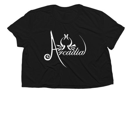 Original Arcadia, a Black Women?s Flowy Cropped Tee