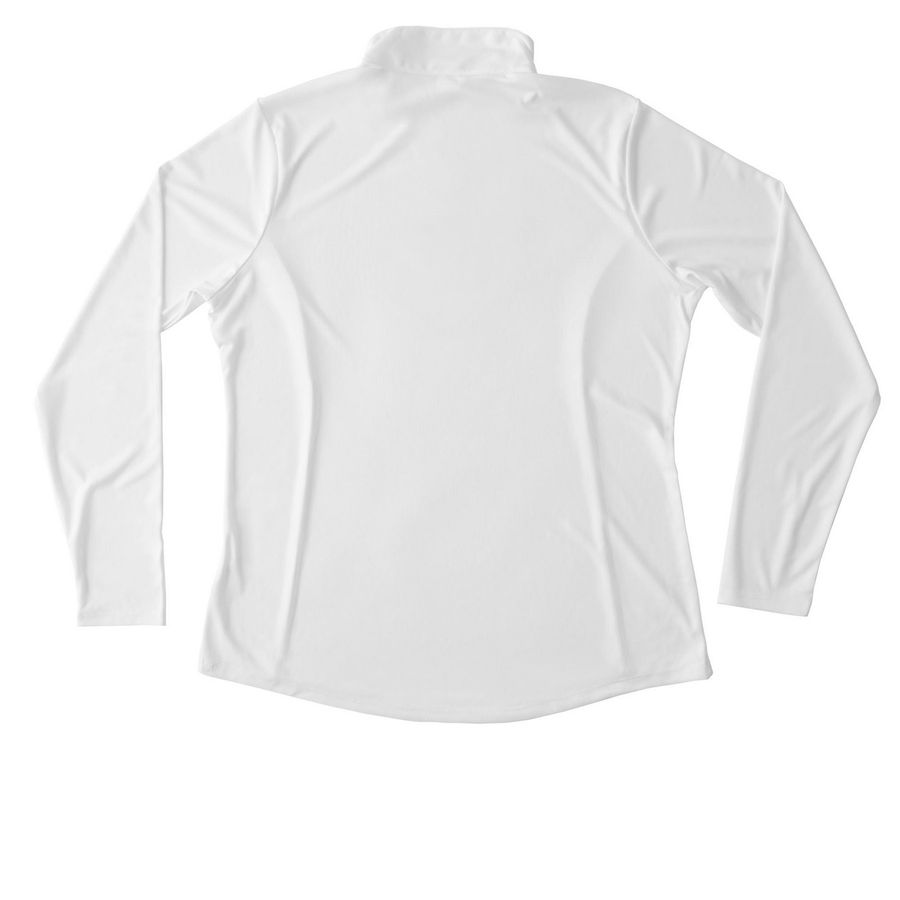 SCWTCA Specialty Women's Performance 1/4 Zip, a White Women's Performance Quarter Zip Pullover (back-view)