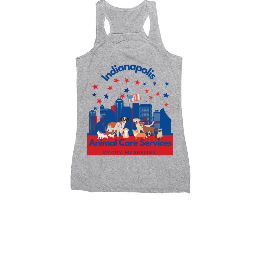 4th of July Themed Shirt, a Athletic Heather Women's Racerback