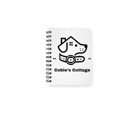 Cobie's Cottage Notebook, a White Spiral Notebook