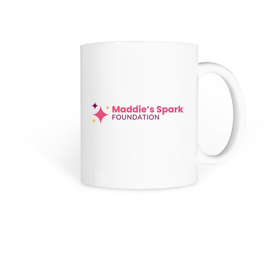 Maddie's Spark Mug, a White Coffee Mug
