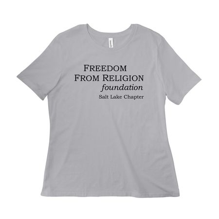 FFRFSLC Merch, a Solid Athletic Grey Women?s Relaxed Cotton Tee