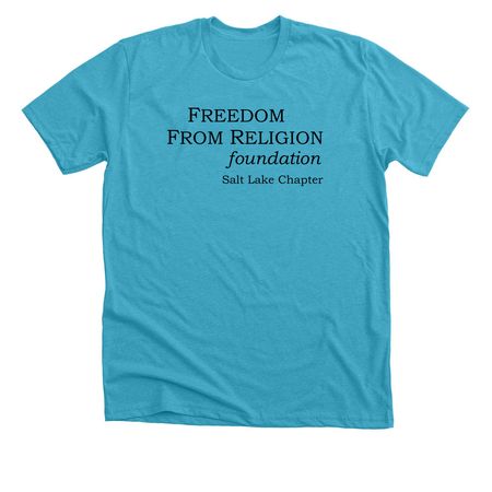 FFRFSLC Merch, a Heather Aqua Premium Unisex Tee