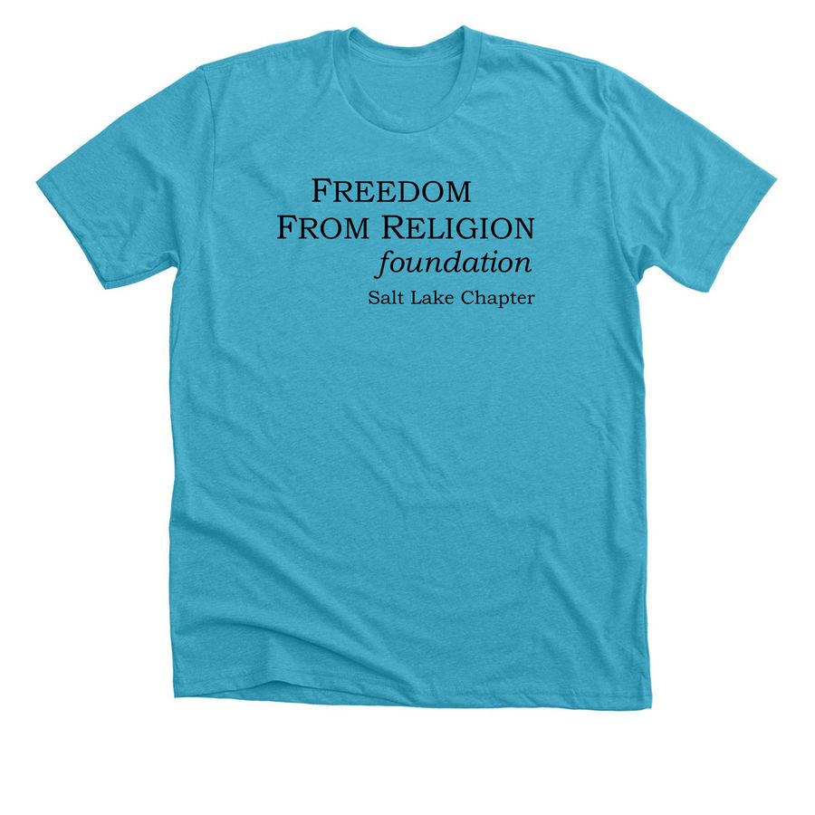 FFRFSLC Merch, a Heather Aqua Premium Unisex Tee