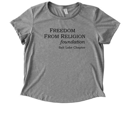 FFRFSLC Merch, a Aluminum Grey Allmade Eco Triblend Women?s Scoop Neck Tee