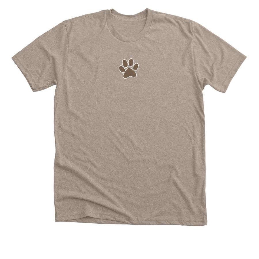 Rescue Adopt Love Wear - Classic, a Heather Stone Premium Unisex Tee