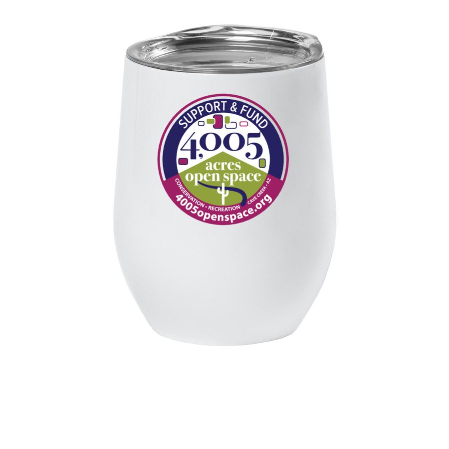 Open Space Is Vital, a White Insulated Wine Cup