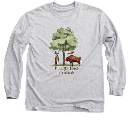Marty's Place- in color, a Sport Grey Classic Long Sleeve Tee