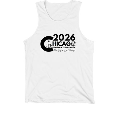 2026 Chicago White, a White Premium Cotton Tank