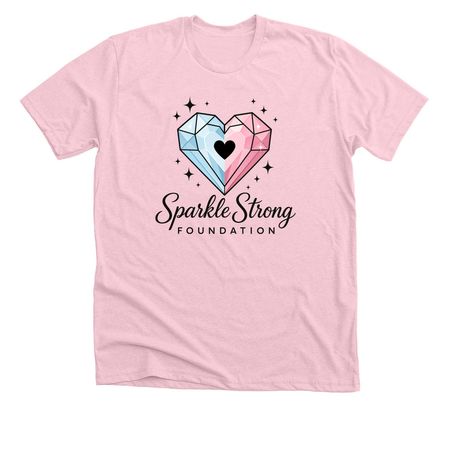 Sparkle Strong Foundation, a Heather Pink Premium Unisex Tee