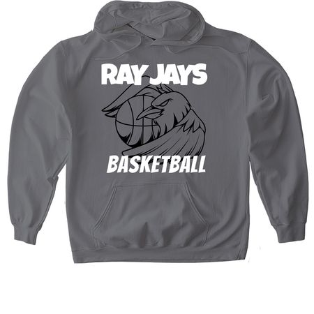 Ray 25, a Charcoal Gildan Softstyle Pullover Hoodie