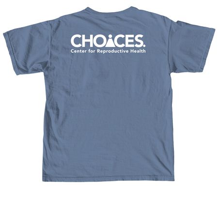 Gay Rights and Wrongs, a Blue Jean Comfort Colors Unisex Tee (back-view)
