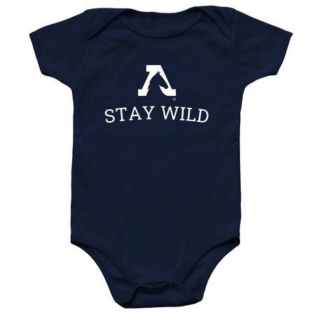 AWHC: Stay Wild Baby, a Navy Infant Onesie
