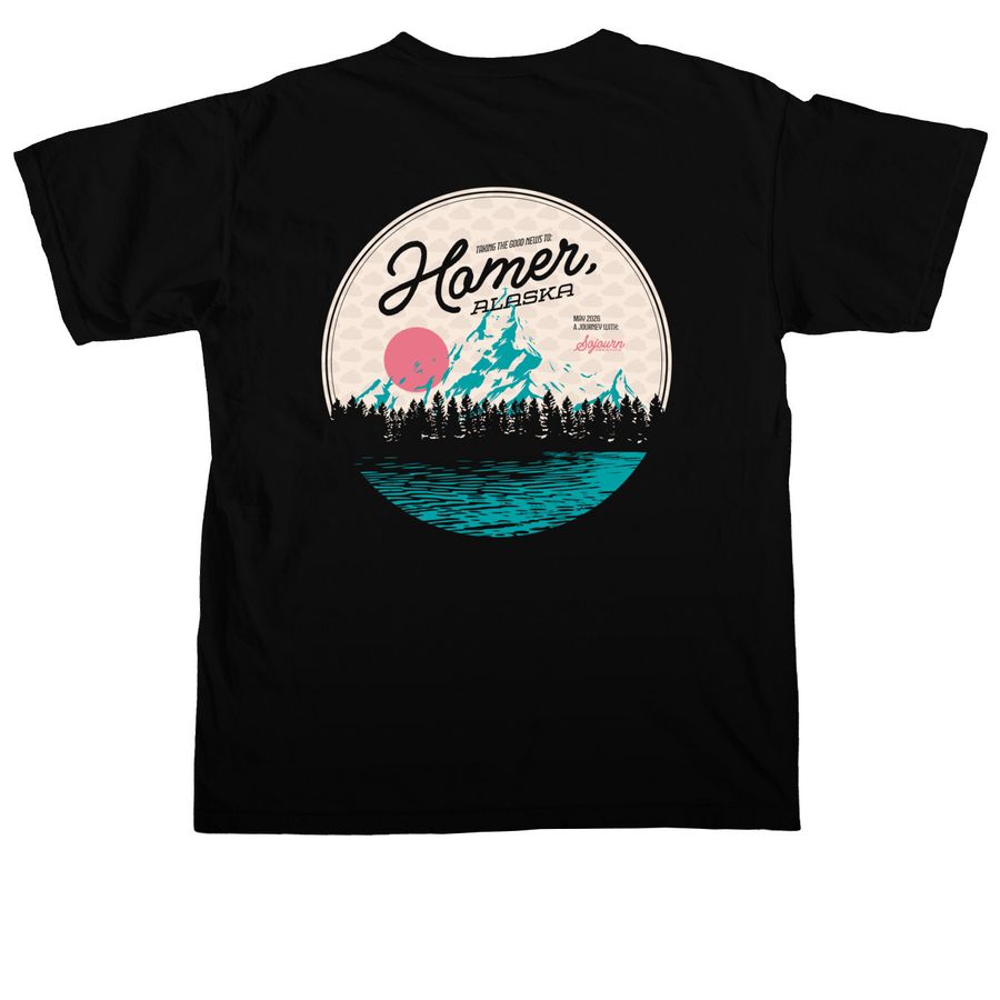 Alaska Mission Fundraiser, a Black Comfort Colors Unisex Tee